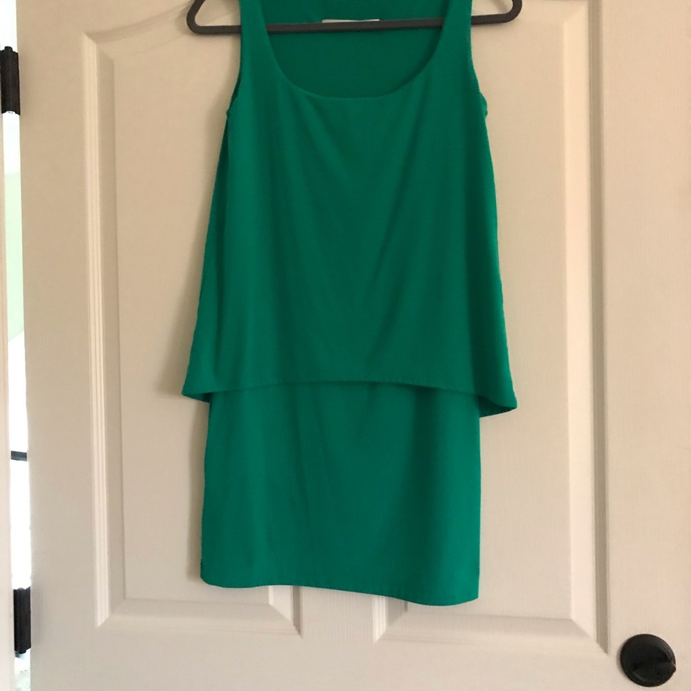 SUSANNA MONACO Green tiered dress- small